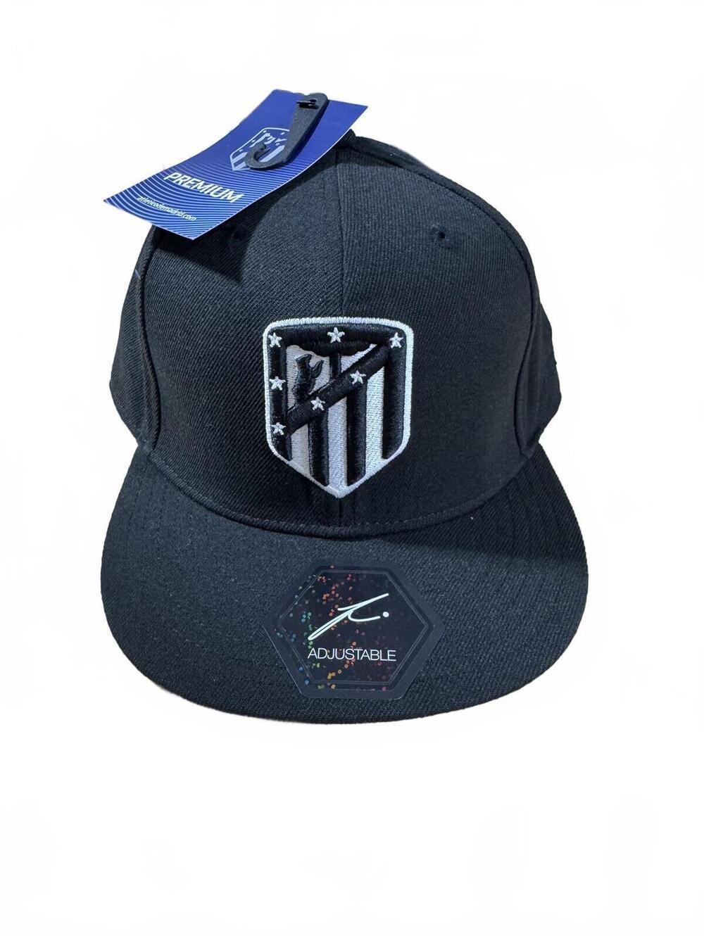 Atlético de Madrid Black Adjustable Snapback Hat